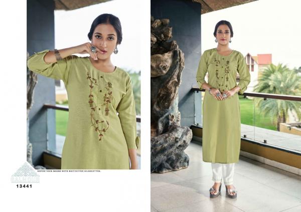 Kalaroop Riya Rayon Fancy Wear Designer Kurti Collection